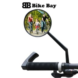 Gương xe đạp thể thao cổ dài, Gương cầu lồi xe đạp BẢN 8CM TO quay 360 độ linh hoạt, tiện lợi GX02 9