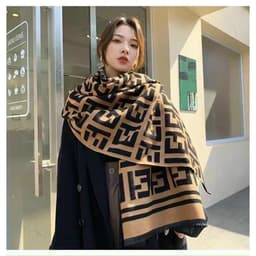 Khăn Choàng Cổ Cao Cấp, Khăn Choàng Cổ Chất Len Ép Mềm Size 65cm X 190cm 1