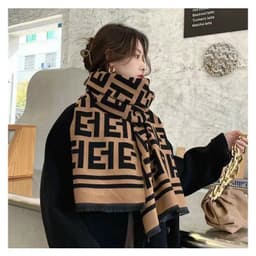 Khăn Choàng Cổ Cao Cấp, Khăn Choàng Cổ Chất Len Ép Mềm Size 65cm X 190cm 4