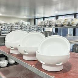 Bát hâm nóng thức ăn, Bếp  đun nóng thức ăn bằng cồn Bát Tràng, 3 size gốm sứ Cao cấp 7