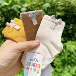 Set 10 Đôi Tất Trẻ Em Sơ Sinh Quả Dâu Cotton Chống Trơn Trượt Cho Bé Trai, Bé Gái Đi Cực Xinh SS68 8