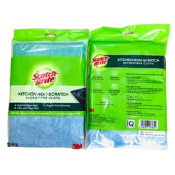 Khăn lau tiện dụng Scotch Brite 3M 37x37cm gói 2, khăn lau không gây trầy xước thấm hút nước gấp 5 lần, không để lại b 2