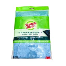 Khăn lau tiện dụng Scotch Brite 3M 37x37cm gói 2, khăn lau không gây trầy xước thấm hút nước gấp 5 lần, không để lại b 1