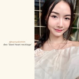 Dây Chuyền Nữ Thép Y Tế Mặt Trái Tim NHÀ CÚ Không Đen Gỉ Phong Cách Phụ Kiện Vòng Cổ Hàn Quốc 6917 7