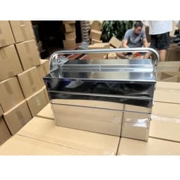 Thùng đồ nghề inox 3 tầng 5 ngăn Chất liệu cao cấp 9