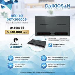 Bếp từ đôi Daikiosan DKT-200006 công suất 4000W Hàng Chính Hãng 2