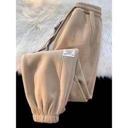 Quần Jogger Nỉ Bông Thu Đông APT Unisex Quần Dài Bo Gấu Chất Liệu Nỉ Bông Dày Dặn Ấm Áp 5