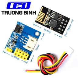 ESP8266 ESP-01 ESP-01S MODULE ĐIỀU KHIỂN ĐÈN LED FULL MÀU WS2812B 5V HỖ TRỢ DIY ARDUINO 4