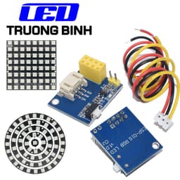 ESP8266 ESP-01 ESP-01S MODULE ĐIỀU KHIỂN ĐÈN LED FULL MÀU WS2812B 5V HỖ TRỢ DIY ARDUINO 1