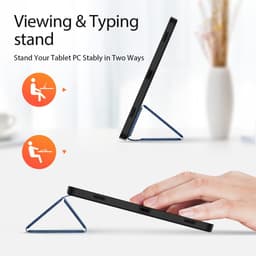 [DUX DUCIS-Có Khay Bút] Bao Da MTB Samsung Tab S9 11"/ S9 FE 10.9" X516B X716B DOMO Series Lưng Dẻo Vải Jean Chính Hãng 3