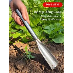 Xẻng làm vườn inox, xẻng thép trắng, dụng cụ làm vườn xới đất - NGƯỜI LÀM VƯỜN 6