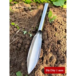Xẻng làm vườn inox, xẻng thép trắng, dụng cụ làm vườn xới đất - NGƯỜI LÀM VƯỜN 4