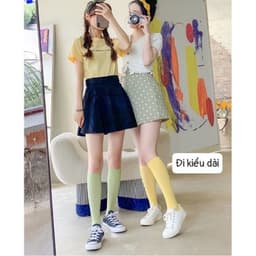 (Được Chọn Màu)Tất cao cổ chất mỏng cao cấp hoạ tiết sắc màu pastel cổ nhún Siêu Đẹp tcc12 [LILIRIA] 4