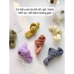 (Được Chọn Màu)Tất cao cổ chất mỏng cao cấp hoạ tiết sắc màu pastel cổ nhún Siêu Đẹp tcc12 [LILIRIA] 7