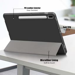 [Có Khay Bút] Bao Da MTB Samsung Tab S10 LITE/ S10 FE/ S9 11"/ S9 FE 10.9" Lưng Dẻo PU Gấp 3 Khúc 2