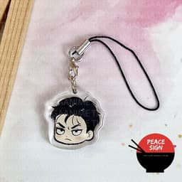 (mua 1 tặng 1) (FACE CHIBI) Giá đỡ và dây treo điện thoại in hình NGƯỜI TÌNH CỦA JINX manhwa BL anime chibi tiện lợi 4