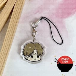 (mua 1 tặng 1) (FACE CHIBI) Giá đỡ và dây treo điện thoại in hình NGƯỜI TÌNH CỦA JINX manhwa BL anime chibi tiện lợi 6