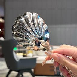 Muôi múc canh hình sò muỗng vá múc soup để bàn ăn inox 18/10 3