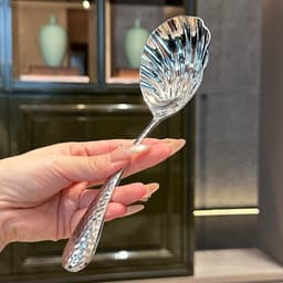 Muôi múc canh hình sò muỗng vá múc soup để bàn ăn inox 18/10 6