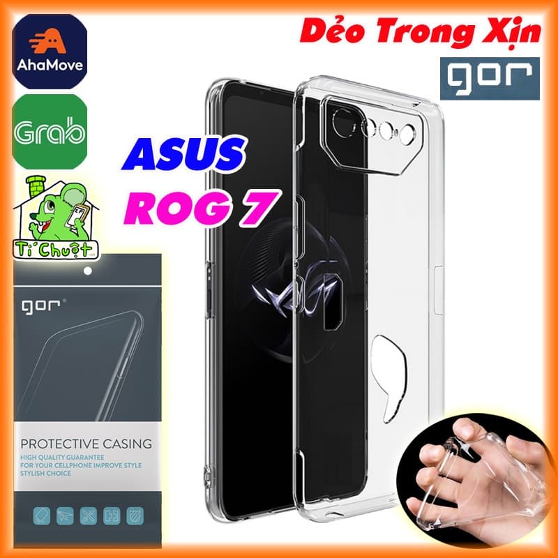 [Chính Hãng GOR] Ốp Lưng ASUS ROG 7 Phone Silicon Dẻo Trong Suốt