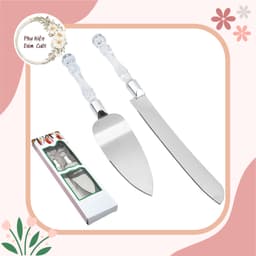 set dao cắt bánh sinh nhật, bánh cưới 2
