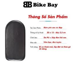 Đệm yên sau xe đạp, Đệm baga siêu êm ái và chắc chắn cho người ngồi sau ĐYS 4