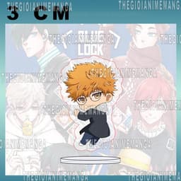 (mua 1 tặng 1) (3CM) Mô hình Standee BLUE LOCK ver ĐEO KÍNH mini chibi mica acrylic tượng anime trang trí dễ thương 8