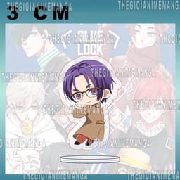 (mua 1 tặng 1) (3CM) Mô hình Standee BLUE LOCK ver ĐEO KÍNH mini chibi mica acrylic tượng anime trang trí dễ thương 5