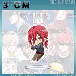 (mua 1 tặng 1) (3CM) Mô hình Standee BLUE LOCK ver ĐEO KÍNH mini chibi mica acrylic tượng anime trang trí dễ thương 7