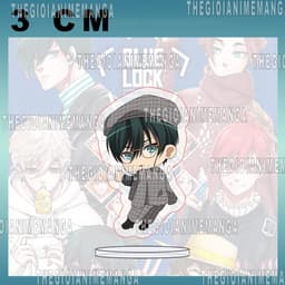 (mua 1 tặng 1) (3CM) Mô hình Standee BLUE LOCK ver ĐEO KÍNH mini chibi mica acrylic tượng anime trang trí dễ thương 9