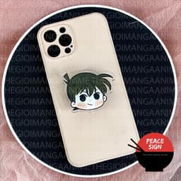 (mua 1 tặng 1) (FACE CHIBI) Giá đỡ dây treo điện thoại DETECTIVE CONAN Thám Tử Lừng Danh anime griptok mica acrylic 3