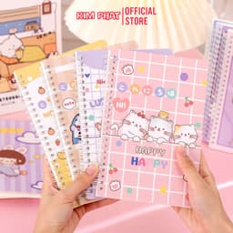 (Combo 03 Quyển) Sổ lò xo A5 kẻ ngang Capybara 4223 - 120 Trang - Hoạt hình dễ thương 2