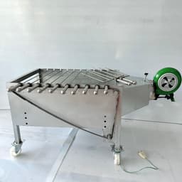 Máy nướng thịt, chả, gà vịt quay tự động 10 xiên THÉP - Có Quạt Thổi - Tặng kèm 2 xiên 3 và 10 xiên đơn INOX 1