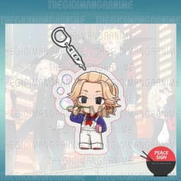 (mua 1 tặng 1) Móc khóa TOKYO REVENGERS ver ĐỒ YẾM PET Kịch Trường Của Takemichi in hình anime chibi Mica dễ thương 2