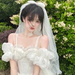 Vòng cổ choker cánh bướm dây trong, hoa hồng voan dành cho makeup tạo kiểu - Hity Beauty 3