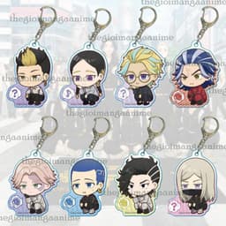 Mua 1 tặng 1 (NGỒI SUY TƯ) Móc khóa TOKYO REVENGERS Kịch trường của Takemichi in hình anime chibi mica trong acrylic 1