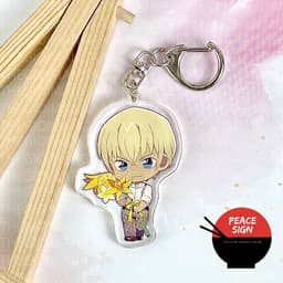 (mua 1 tặng 1) Móc khóa CONAN THÁM TỬ LỪNG DANH ver CẦM HOA in hình anime chibi mica trong acrylic dễ thương 9