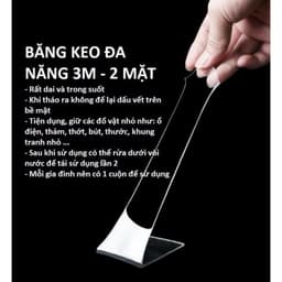 FREE SHIP Băng dính 2 mặt trong suốt đa năng dài 3m Bảo Châu Store 6