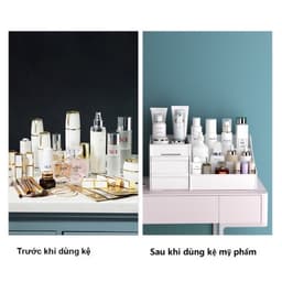 Kệ mỹ phẩm 2 ngăn kéo đa năng cao cấp 4