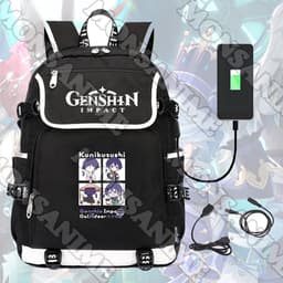 Balo nắp ngang in hình GENSHIN IMPACT ver Ô CỬA anime game chibi đi học cho nam nữ 2