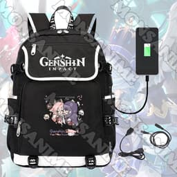 Balo nắp ngang in hình GENSHIN IMPACT ver Ô CỬA anime game chibi đi học cho nam nữ 3