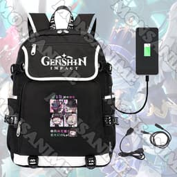 Balo nắp ngang in hình GENSHIN IMPACT ver Ô CỬA anime game chibi đi học cho nam nữ 6