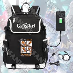 Balo nắp ngang in hình GENSHIN IMPACT ver Ô CỬA anime game chibi đi học cho nam nữ 8