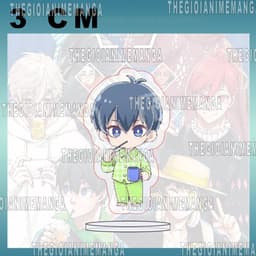 (mua 1 tặng 1) (3CM) Mô hình Standee BLUE LOCK ver ĐỒ NGỦ mini chibi mica acrylic tượng anime trang trí xinh xắn 3