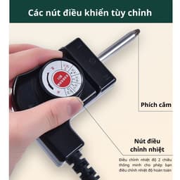 Chảo Đá Nướng Điện Men Nhật Bản Chống Dính Siêu Bền 5 Lớp Vân Chống Dính Nướng Thịt BBQ 36cm 7