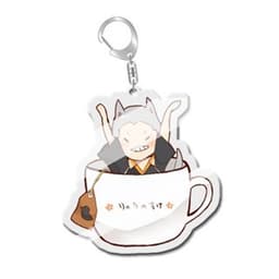 (mua 1 tặng 1) ( Mica trong acrylic ) Móc khóa xinh xắn in hình HAIKYUU!! VUA BÓNG CHUYỀN ver CỐC TAI MÈO anime chibi 4