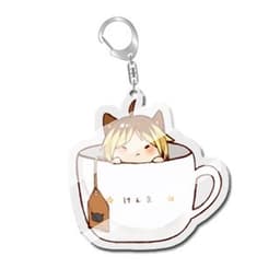 (mua 1 tặng 1) ( Mica trong acrylic ) Móc khóa xinh xắn in hình HAIKYUU!! VUA BÓNG CHUYỀN ver CỐC TAI MÈO anime chibi 9