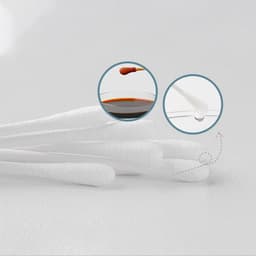 Tăm bông trẻ em Botibo kids,vcool kháng khuẩn ( hộp 200 que lõi giấy) cho bé sơ sinh ngoáy tai mũi Ecobe 7