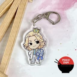 (mua 1 tặng 1) Móc khóa mica TOKYO REVENGERS ver HOÀNG TỬ hình in 2 mặt 9