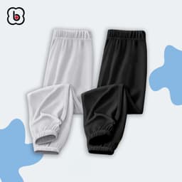 Quần dài bé trai BabyloveGO 2026 vải thun cotton cho bé dáng jogger thể thao năng động QTD01 6
